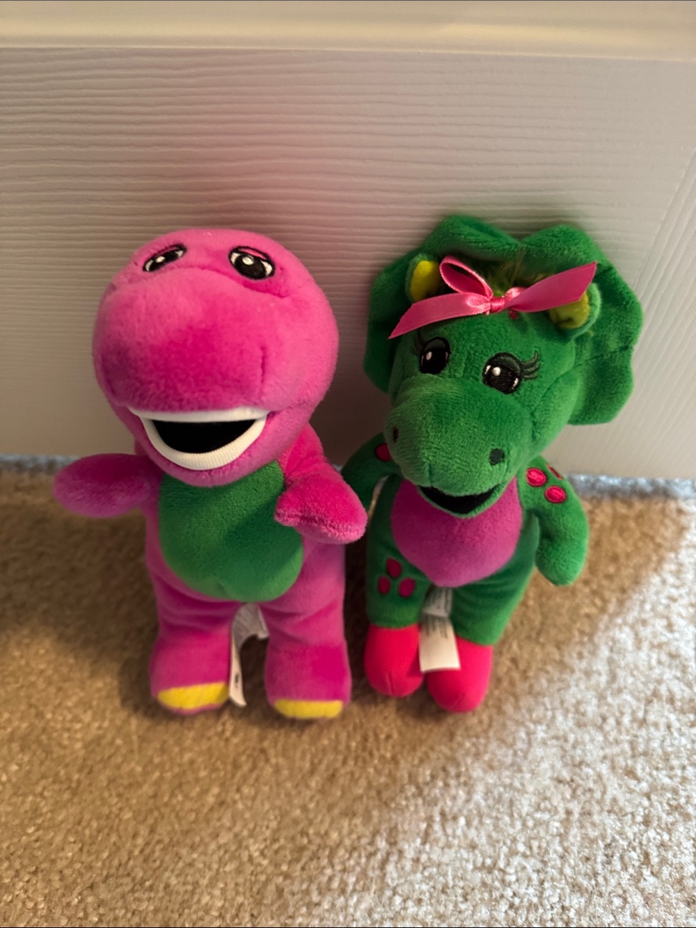 Barney and Baby Bop - Soft Stuffed Animals